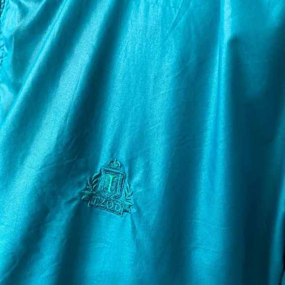 IZOD Windbreaker Pullover Jacket Turquoise - Men’s Small - Picture 7 of 10